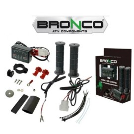 Bronco Heated Molded Grips with Thumb Warmer ATV Hand Heater Kit Handlebar