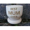 FastCraft BEST MUM EVER GREATEST WOODEN EGG CUP PRESENT IDEA