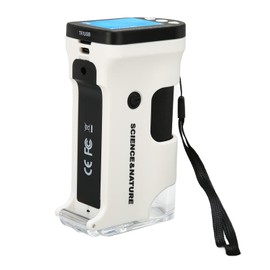 Microscopio de Bolsillo con Pantalla a Color de 2 Pulgadas, Cámara de Microscopio Digital de Mano 800X con Luz LED para Niños y Adultos, Microscopio USB para Plantas, Rocas, Sellos