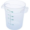 Carlisle FoodService Products Storplus Round Food Storage Container with Stackable