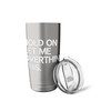 Funny Overthinking Anxiety Quote Minimalist Design Stainless Steel Insulated Tumbler