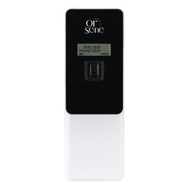 Orsene Automatic LCD Fragrance Dispenser - Wall Mount/Free Standing ABS Auto Air Freshener Dispenser Programmable Aerosol Spray Perfume Dispenser for Bathroom, Hotel, Office, Commercial Place (white)