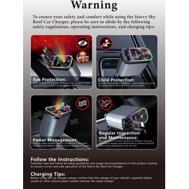 Aromatic Starlight Retractable Car Charger – Lightning Cable, Dual Ports, Fast Charge, 4-in-1 Automotive Adapter with Red LED