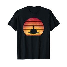 UH-1 Huey Retro Helicopter Vintage Style Vietnam Chopper T-Shirt