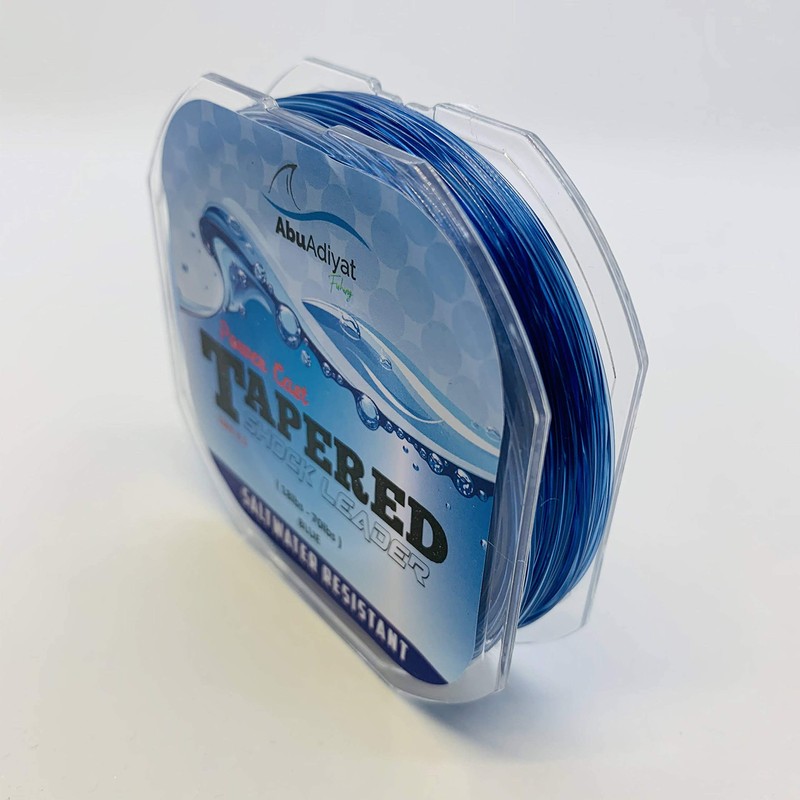 AbuAdiyat fishing POWER CAST TAPERED SHOCK LEADER (13mX5) (Blue, 18-70lbs)