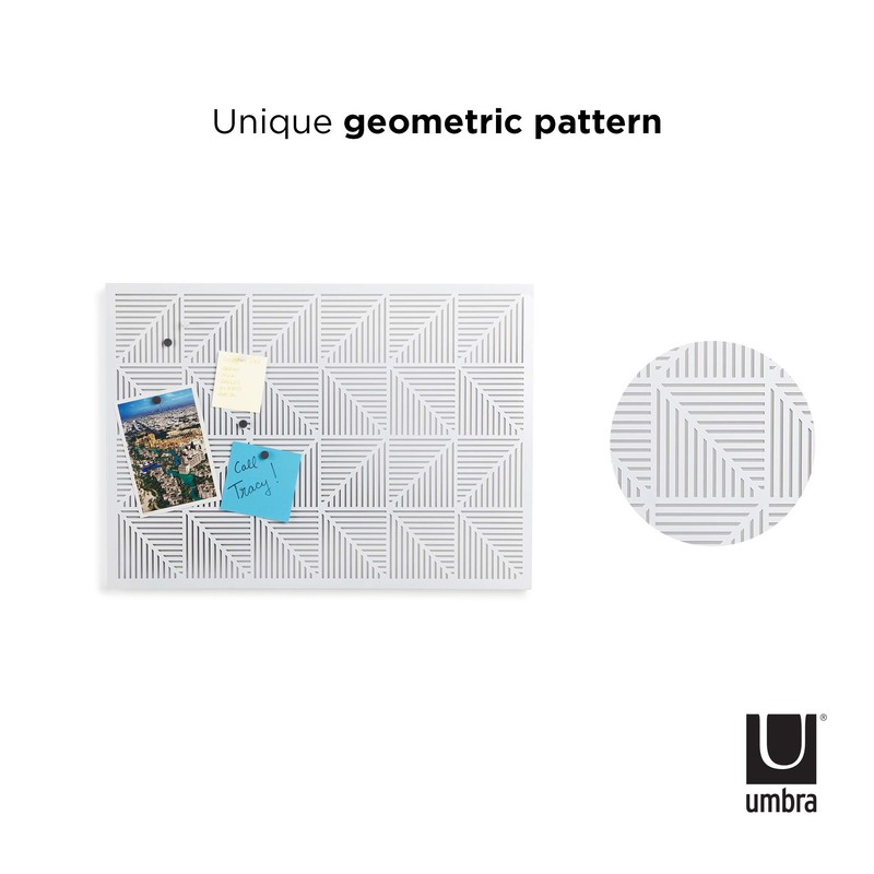 Umbra Trigon, Wall Mounted Bulletin Board, Magnetic Board, and Message