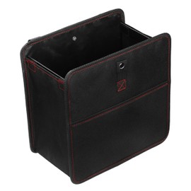 HealSmart Car Trash Can, Waterproof Automotive Garbage Can, with Adjustable Straps, Portable and Collapsible, Multipurpose Trash Bin for Car, 3 Gallon, Black