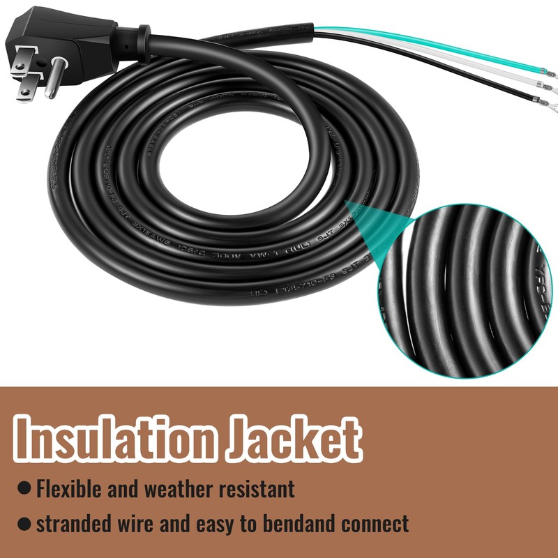 Ceoighe Replacement for W11365014 Dishwasher Power Cord, 6 ft Dishwasher