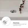 VILLCASE Toilet Flushing Press, 114 mm Silver Double Flushing Toilet