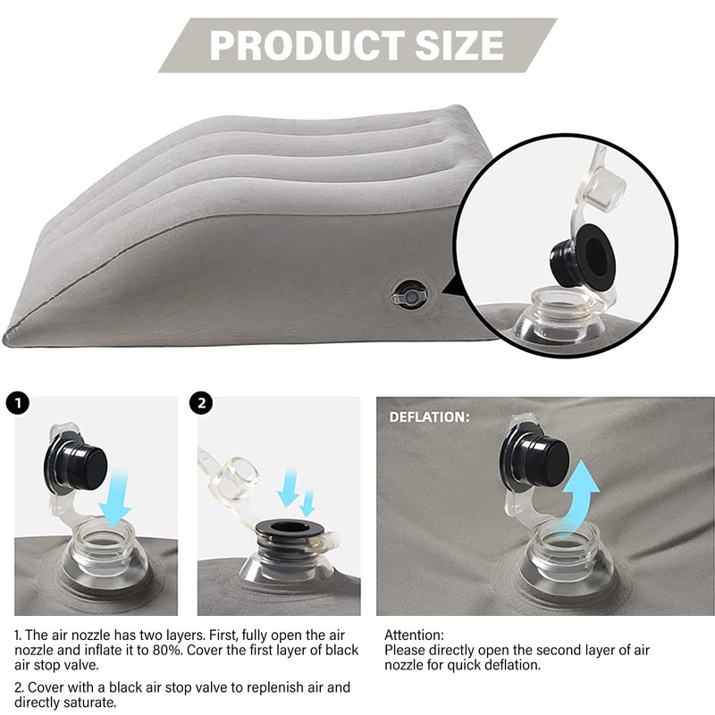 SANTOO Leg Pillow Leg Pillow for Sleeping Inflatable Pillow