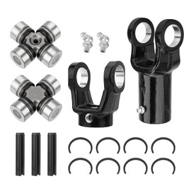 JAVIK Front Prop Shaft Yoke & U-Joint (2 Side) for Polaris RZR 570 800 900 1000 RS1 General 1000 Brutus HD O.E.M# 3260133 3235402 2202015 3235205 3235502