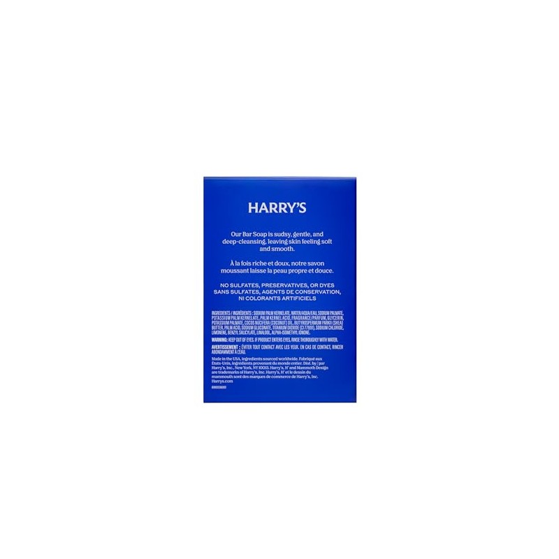 Harry's Bar Soap for Men - Redwood Scent, 4 oz