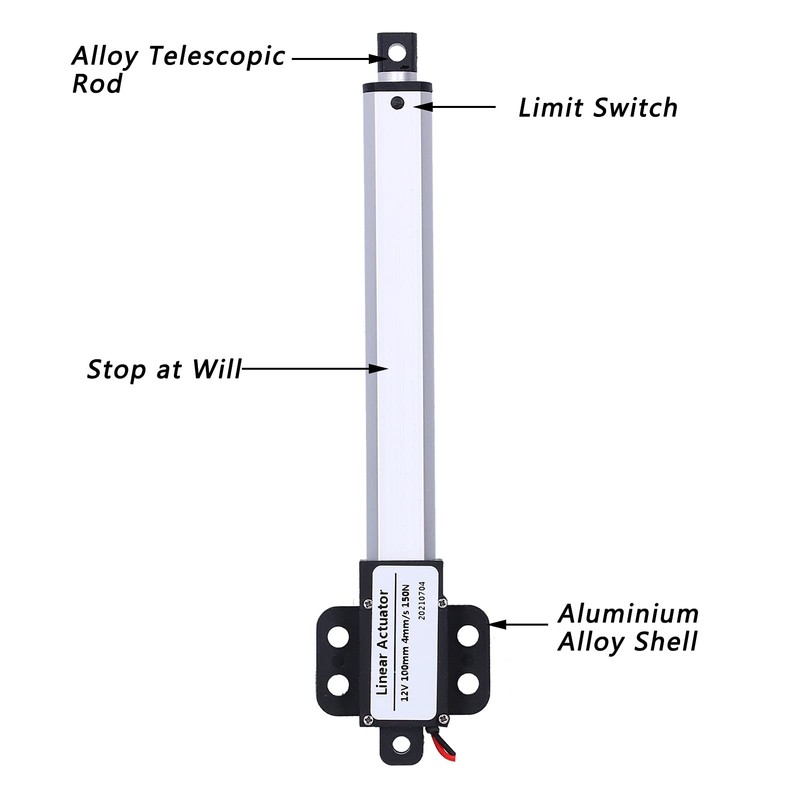 Actuador Lineal, Actuador Lineal Micro de Carrera de 4 ",