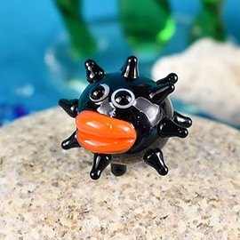 Forkart Cute Handmade Glasswork Sea Urchin Width: 14mm