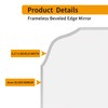 GOAND Silver Wall Mirror-Beveled Edge Frameless Mirror for Bathroom, Vanity,