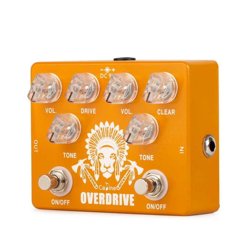 Caline CP-70 Pedal de efecto de guitarra dual Overdrive True