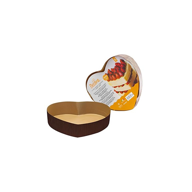 Decora 0320189 CF 5 Stampo Cuore in Carta da Forno