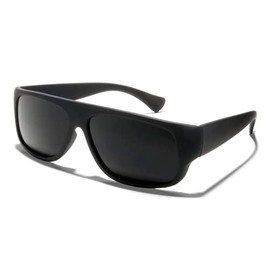 ShadyVEU Retro 80s OG Slim Flat Top Ultra Dark Blackout Welding Eclipse Mens Womens Sunglasses