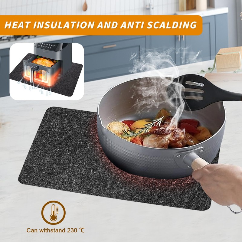Fire Protection Mat, Heat Resistant Underlay, Baking Mat for Air,