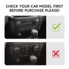 Car Carbon Fiber Dash Center Control Panel Cover Trim Interior