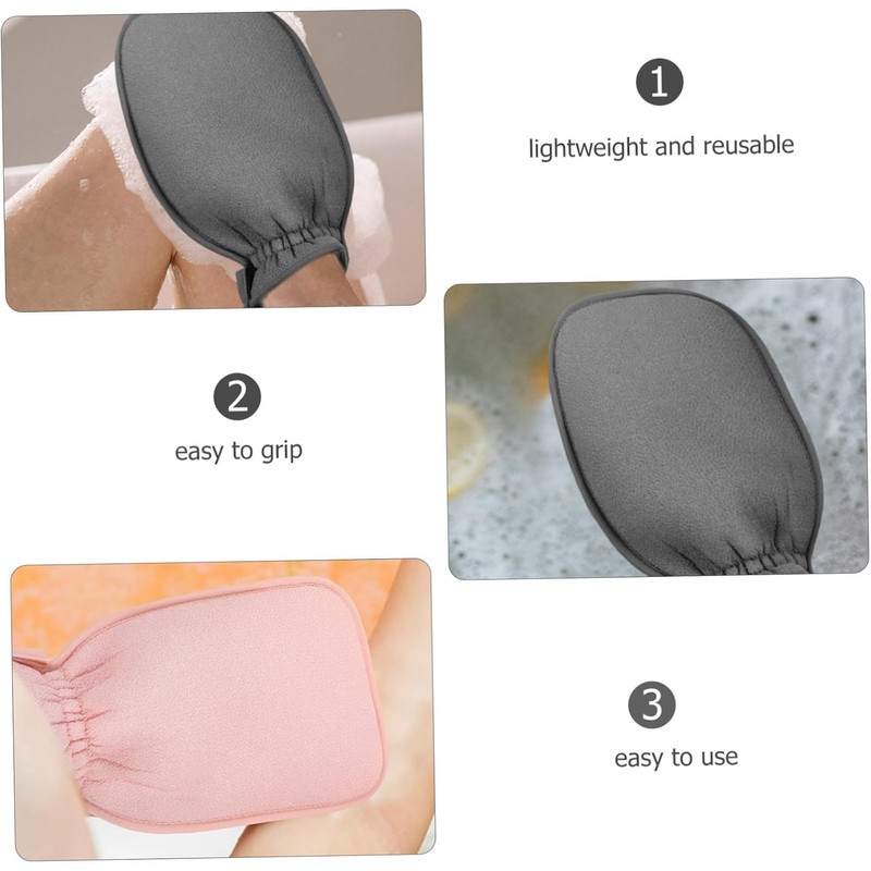 Guantes Exfoliantes de Baño Balacoo Doble Cara Pack de 2