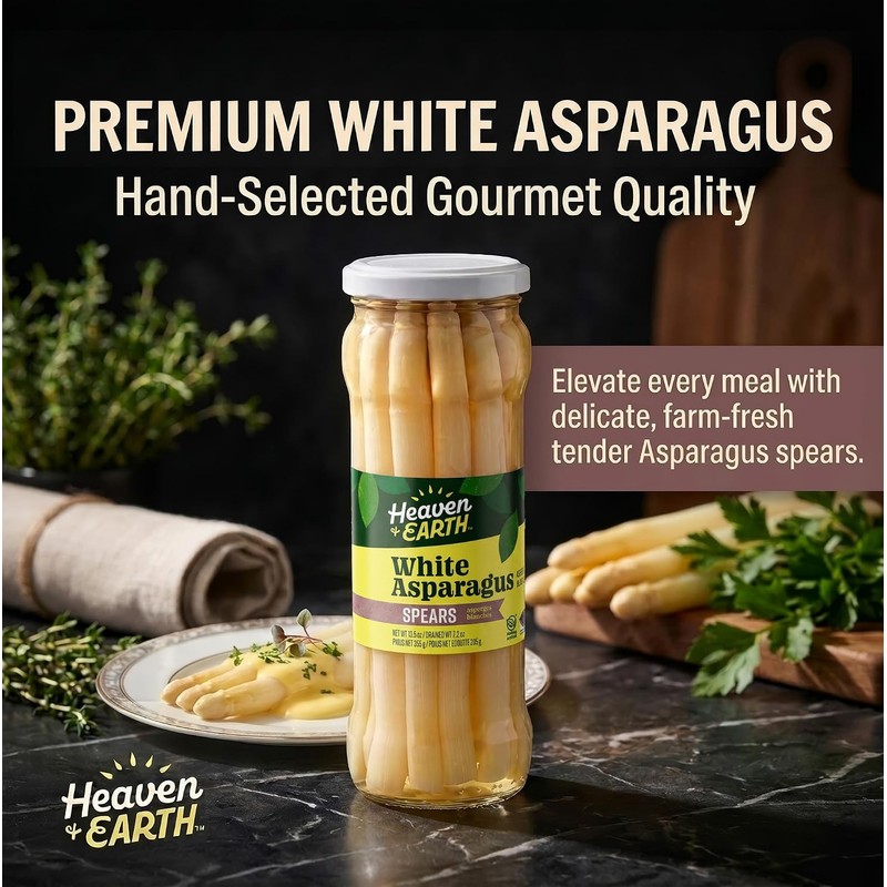 Heaven & Earth White Asparagus Spears 12.5oz (6 Pack) |