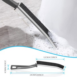 Vicloon Crevice Cleaning Brush, 4 Pcs Gaps Cleaning Brush, Bathroom Cleaning Brush, Window Groove Cleaning Brush, Crevice Cleaning Tools, Dead Corners Multifunctional Brushes for Home Kitchen