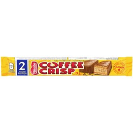Coffee Crisp Share Size Chocolate Wafer Bars 2-bars Size, 24ct x 75g (2.65 oz), Shipped from Canada