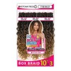 Motown Tress Crochet Braids 3X Box Braid 10 Inch (Jet