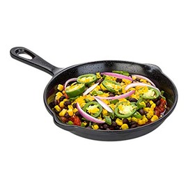 Restaurantware Voga 16 Ounce Melamine Serving Dishes, 6 With Handle, Shatter-Resistant, Black Faux Cast Iron Skillets, For Entrees Or Desserts
