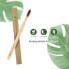 Virgin Forest Bamboo Toothbrush, Biodegradable Soft Bristles Toothbrushes, Wooden Toothbrush