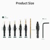 HLJMRD 15Pcs Countersink Drill Bit Set, Wood Plug Cutter Set,