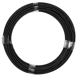 Flo Supply 16AN Black Nylon Covered Stainless Steel Braided Hose - PTFE Liner - 1ft.