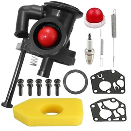 795477 Carburetor for Briggs and Stratton 3.5 hp Carburetor Poulan 550 Series Engines, Fits 795475 795469 with 698369 Air Filter Spark Plug