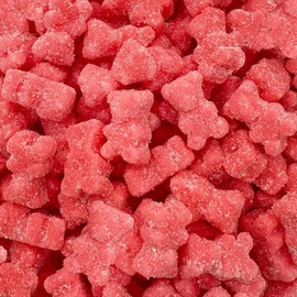 Sour Gummi Bears Candy | 2 Pound Pack | Gelatin Free Tutti-Frutti Teddies | Pink Gummies for Baby Showers, Gender Reveal, Party Favors, and Candy Buffets