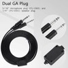Aviation Headset Cable, Dual GA Plug Aviation Headset Replacement Cable