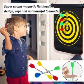 15 PCS Magnetic Darts Set, Safety Soft Tip Replacement Darts for Indoor Games & Family Fun with 5 Vibrant Colors (Red, Green, Blue, Yellow, Black)