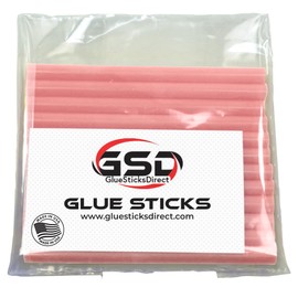 GlueSticksDirect Mini Size Hot Melt Glue Sticks for Glue Gun - Bulk 4in Pink Glue Sticks - Great for Art Craft Repairs & Compatible w/Most Glue Guns - 5/16" X 4" (24 Sticks) - Made in USA