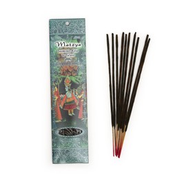 Prabhuji's Gifts Matsya Hand-Rolled Spiritual Incense Sticks from India - Aromatic Sticks - for Meditation, Yoga, Relaxation, & Aromatherapy Incense - Jasmine, Rose, and Tulasi - 3 Packs of 10 Sticks