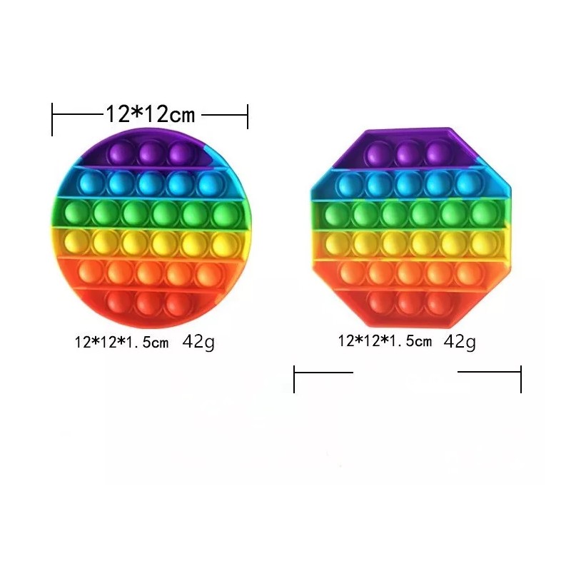 BOT Juego 8 Piezas Push Pop It Bubble Fidget Juguete
