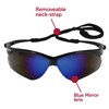 KleenGuard V30 Nemesis Safety Glasses (14481), Blue Mirror Lenses with