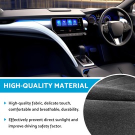 MAX COOL Non-Slip Dash Mat Dashboard Cover Replacement Suitable for Toyota CHR C-HR 2016-2019 Black