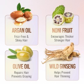 Herbishh Travel Pack Hair Dye Color Shampoo in Sachet + 1pc Argan Hair Mask Sach