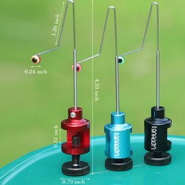 SAMIQU 2 PCS Fishing Hook Quick Removal Device,Alloy Fishhook Detacher, Security Extractor Fishhook, Ideal Fishing Gear & Accessories (Blue)