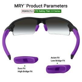 Mryok Replacement Earsocks Nosepieces Kits for Oakley Flak 2.0/2.0 XL Sunglasses