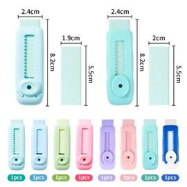 Pack of 8 Push and Pull Erasers, Creative Kids Erasers, Cat Claw Erasers, Funny Retractable Erasers, Office and School Supplies