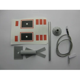 St. Andrew's Cross Railway Crossing Kit with Flashing Light Gauge G 1:22.5 - 1:24