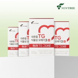 Nutri Natural TG Vegetable Omega3 Up 30 capsules, 4 packs / 뉴트리 내츄럴 TG 식물성 오메가3 업 30캡슐, 4개