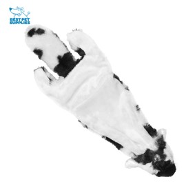 Best Pet Supplies Stuffing Free Squeaky Dog Toys for Small Dogs, Medium Dogs, and Large Dogs, Durable, Best Dog Chew Toy for Teething Puppy, Indoor Play, Holds Plastic Bottle - Cow, Medium