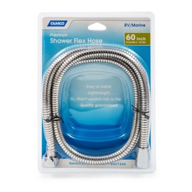 Camco 43716 RV/Marine 60" Flexible Replacement Shower Head Hose (Chrome)